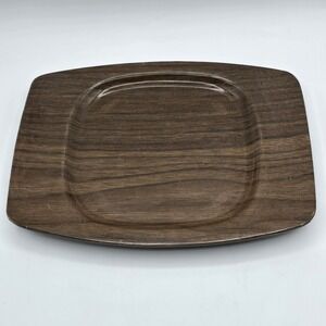 Vintage Corning Ware Wood grain Trivet Serving Platter Tray P-11-T
